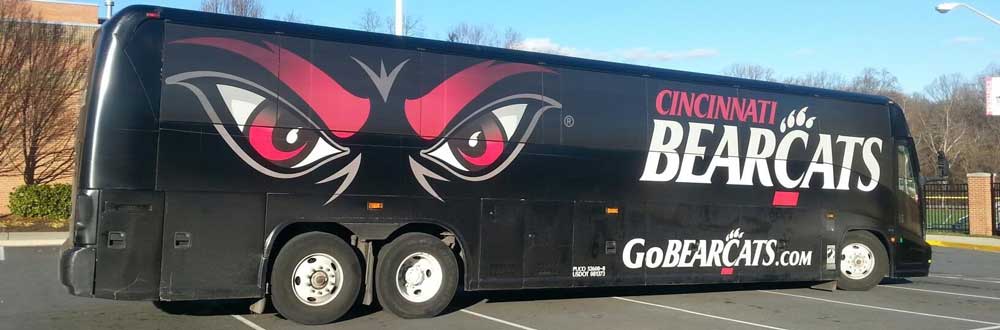 Sports team bus rentals in Cincinnati