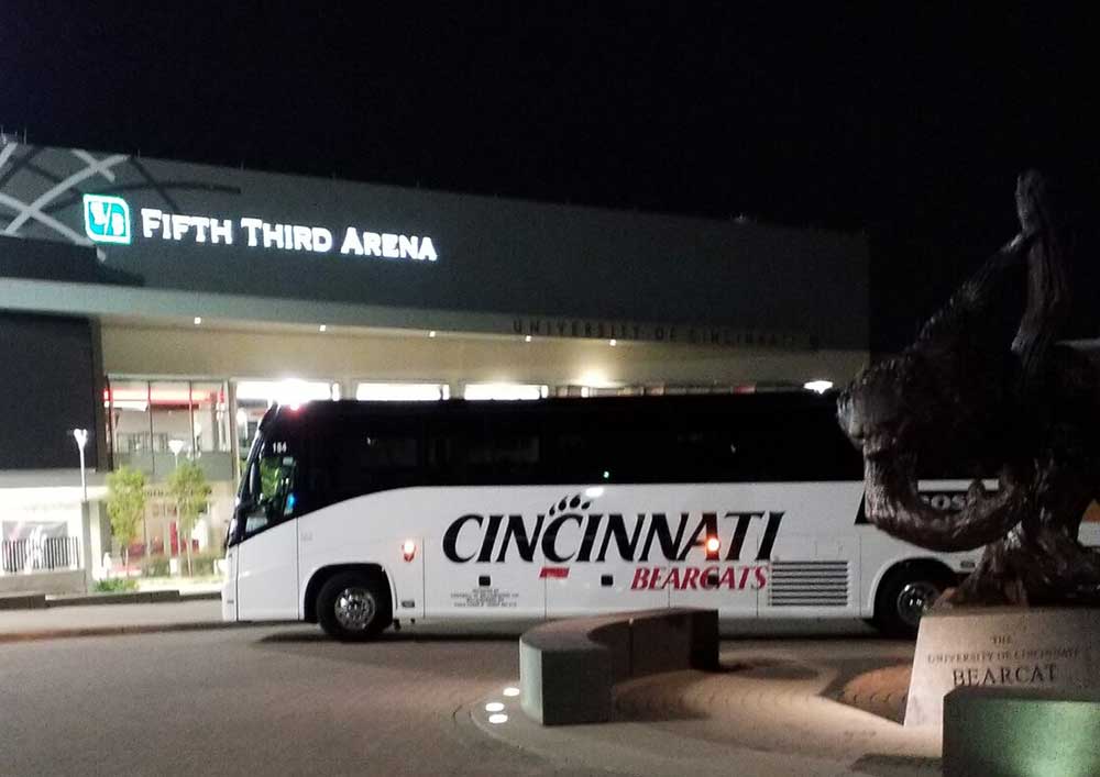 Cincinnati Ohio Sports Team Bus Rentals
