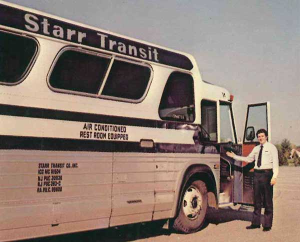Starr Tours Driver and Bus