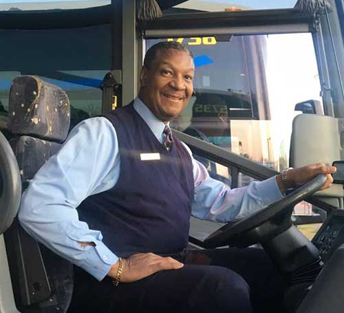 Bus driver for church group outing