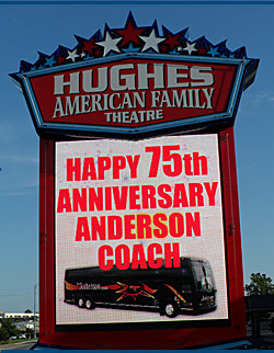 Hughes Theatre welcomes Anderson Coach Guests Hughes Theatre welcomes Anderson Coach Guests