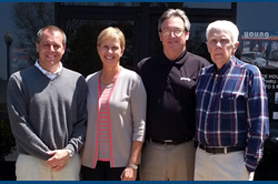 From left to right: Young Executive VP, Hank Garbee, IMG President Bronwyn Wilson, Young President/CEO Tom Crouch and Chairman, Ralph Young From left to right: Young Executive VP, Hank Garbee, IMG President Bronwyn Wilson, Young President/CEO Tom Crouch and Chairman, Ralph Young