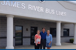 From (L to R) - Diane Story Hall, James River VP of Human Resources, President, Stephen Story and IMG President Bronwyn Wilson. From (L to R) - Diane Story Hall, James River VP of Human Resources, President, Stephen Story and IMG President Bronwyn Wilson.