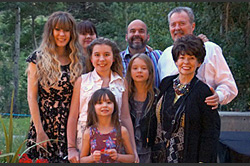 The Sodrel family, The Free Enterprise System, after winning their award.