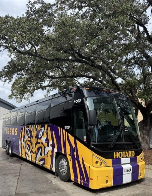 Hotard bus wrap promotional